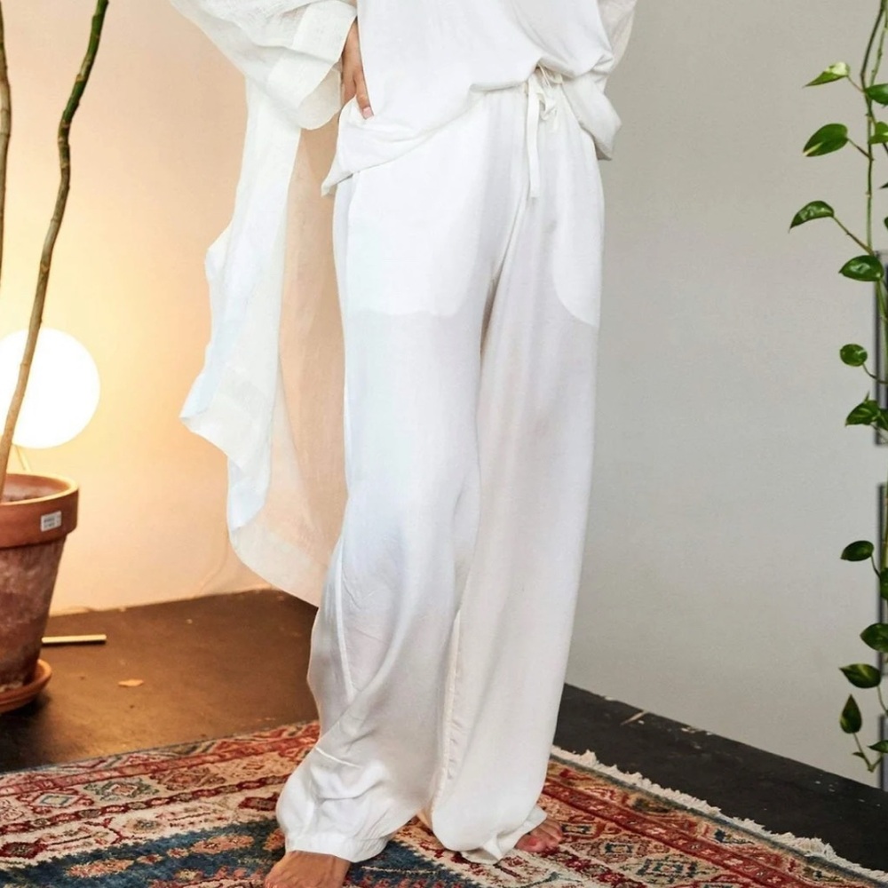 NWT Neu Nomads Wide Leg Palazzo Pants with Pockets Womens Summer Size Large